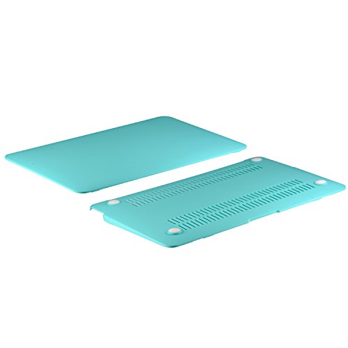 tinxi® Zweiteilige Matte Gummierte Harte Schutzhülle für Apple Macbook Pro Retina 13,3 Zoll (Modell A1425 A1502) Hülle Cover Schale Schutz Hülle Tasche Etui Case Shell Hard Plastik transparent mattiert türkis grün (Passt nicht für Macbook Pro 13.3 zoll A1278) - 7