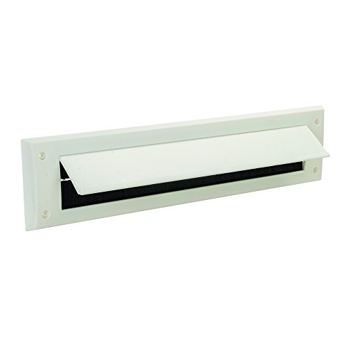 Preisvergleich Produktbild FIXMAN Briefschlitzdichtung mit Klappe , 338 x 78 mm, weiß