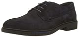  Tommy Hilfiger Flexible Dressy Suede Shoe, Zapatos de Cordones Oxford para Hombre, Azul (Midnight 403), 43 EU