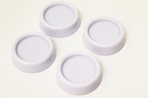 SPAREGETTI Universal White Rubber Vibration and Noise Reduction Feet For Free Standing Appliances Pack of 4