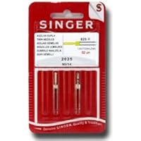 Singer - Agujas dobles para máquina de coser (distancia: 3)