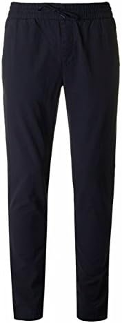 Navy Mens TED BAKER Mangal Linen Drawstring Trousers - 32