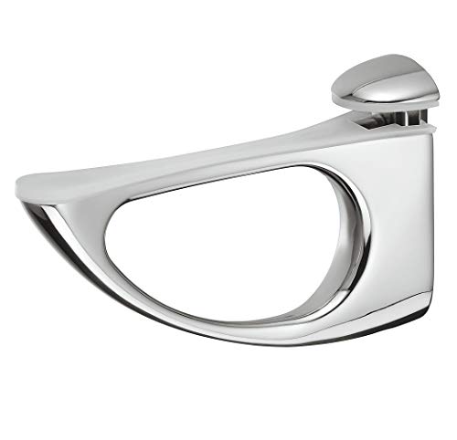 Preisvergleich Produktbild Gedotec Glasboden-Träger Regalboden-Träger Fächerträger Modell Grande aus Metall / Tragkraft 50 kg / Tablardicke 3-38 mm / Regalträger Chrom poliert / 1 Stück