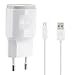 Produktbild Emartbuy Genuine LG Weiß 1,8 Amp (1800 mAh) EU 2 Pin Ladekabel + Micro-USB-Kabel für den LG Max, LG Class, LG Zero, LG K7, LG K10, LG V10 & LG Ray in Bulk Packaging