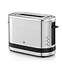 WMF KÜCHENminis 1-Scheiben Toaster Langschlitz XXl-Toast Brötchenaufsatz 7 Bräunungsstufen Überhitzungsschutz 600W Edelstahl matt