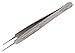 Micro Tweezers Jeweler - Slim and Pointed - 1 x 2 teeth - 155 mm