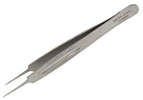 Micro Tweezers Jeweler - Slim and Pointed - 1 x 2 teeth - 155 mm