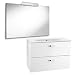 Produktbild Roca a855857806 Pack Victoria Basic 800 weiß (Sideboard Grundlage, Waschbecken, Spiegel und Wandleuchte)