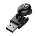Produktbild Happysdh Bluetooth Kopfhörer, Bluetooth Ohrhörer Kissral Mini Kabelloser Kopfhörer Auto Kopfhörer Bluetooth Ohrhörer Mit USB Ladegerät 4 Stunden Sprechzeit (EIN Stück) (Schwarz)