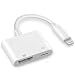 Produktbild Hoidokly Lighting to HDMI Adapter 1080P HD Digital AV Adapter für Phone XS/XS Max/X/Phone 8/8 Plus/ 7/7 Plus/ 6/ 6s Plus/ 5s/ 5c/ 5/ se, Pad Pro, Pad Air, Mini