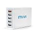 Mivi 5 port 8A Desktop USB Turbo Charging Station HUB (White) RS.1999.00