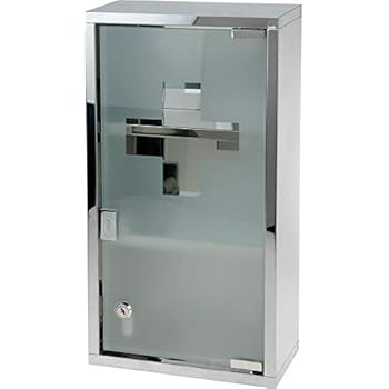 Edelstahl Medizinschrank mit Tip-on Automatik Arzneischrank