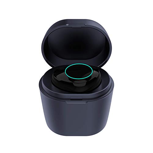 Cuffie Bluetooth Muzili, Mono Auricolare Bluetooth 5.0, Cuffie Wireless Senza Fili 18 ore di Riproduzione con Custodia, Audio HD Cancellazione Rumore IP65 con Microfono per iOS e Android