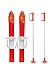 Produktbild Jamara 460385 - Snow Play Ski Langlauf 1st Step 60cm rot - aerodynamische Bauweise, Skistöcke 60 cm, sichere Befestigungsschlaufen für verschiedene Schuhtypen und Größen (23 - 28)