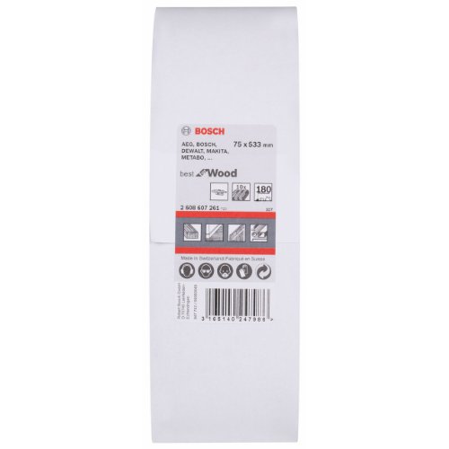 Bosch Schleifband C470 Best for Wood+Paint 75x533mm Korn 180, 10 Stk. - 2