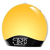 Togaga Newest Sunrise Alarm Clock, Wake Up Light Night Light, Bedside Lamp With Bluetooth Speaker, Sunrise/sunset Simulation Dual Alarms And Snooze Function, 16 Colors, 7 Natural Sounds, Fm Radio