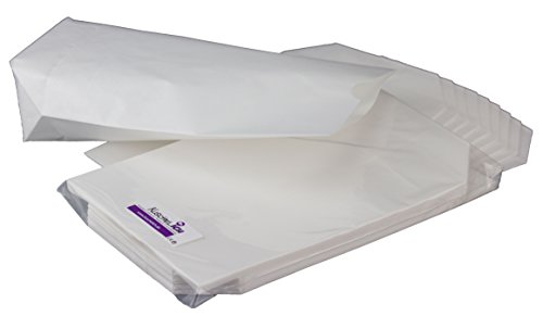 25 / 50 / 100 weiße Papier Beutel mit Boden – 16,5 x 26 cm – EXKLUSIVE PREMIUM QUALITÄT für Geschenktüten, Gastgeschenke, Mitgebsel, DIY Adventskalender, Kreuzbodenbeutel zum Basteln uvm. Für KuschelICH hergestellt in Deutschland! (25 Stk.) - 3