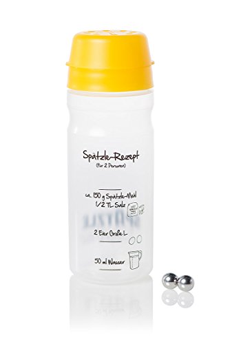 2-Portionen-Spätzle-Shaker in gelb