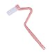 Produktbild Lorsoul Creative S-Form-WC-Reinigungsbürste, bewegliches WC Scrubber, Gekrümmte Biegen Seitenreiniger, Griff Corner Pinselreiniger Tool - PINK