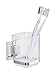 Produktbild Wenko 22680100 Vacuum-Loc Zahnputzbecher Quadro Zahnbürstenhalter, Befestigen ohne Bohren, Edelstahl rostfrei, glänzend, 10 x 7, 5 x 10 cm