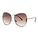 Produktbild MJDABAOFA Sonnenbrillen,Mode Randlose Sonnenbrille Gold Frame Braun Objektiv Neue Groß Damen Katze Brille Schattierungen Eyewear Für Männer Frauen Uv400
