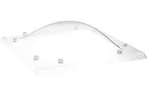 Ironlux - Cúpula Transparente para Claraboya Techo Cuadrada - Incluye Juntas, Fijaciones y Accesorios de Montaje - Tragaluz - Fabricada en Metacrilato - CxD = 80 x 80 cm - ExF = 94 x 94 cm