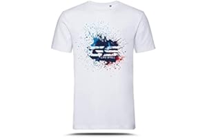 AZgraphishop T-Shirt con Grafica GS Motorsport Color Splatter Style TS-BM-050