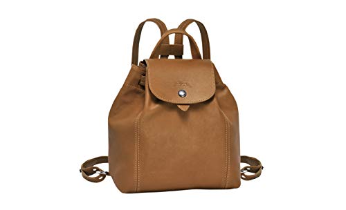 Preisvergleich Produktbild Longchamp Le Pliage Cuir Leder Rucksack Naturel Cognac XS