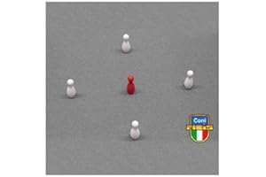 PSS Birilli per BILARDO OMOLOGATE FIBIS H 25 MM TORNITI Set da 5 Poliestere Misure BIGLIARDO INTRNAZIONALE