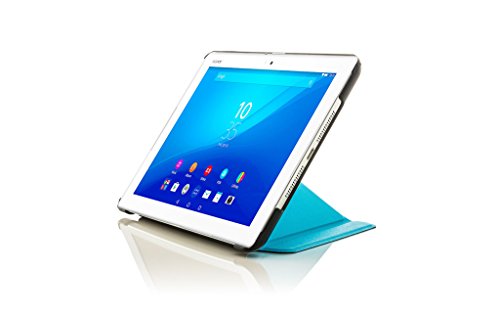 Forefront Cases® Neue Origami Leder Hülle / Tasche / Case / Cover für Sony Xperia Z4 Tablet-PC (25,6 cm 10,1 zoll) SGP771 (Juni 2015) – Rundum-Geräteschutz und intelligente Auto-Sleep-Wake-Funktion mit 3-JAHRES-GARANTIE VON FOREFRONT CASES – inkl. Eingabestift und Displayschutz - 2