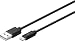 Produktbild Goobay Lightning Kabel iPhone iPad Ladekabel MFi Apple zertifiziert, 0,5m schwarz