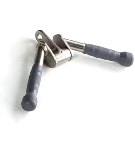 Barra Lat Machine Carico 200kg Gorilla Sports Barra Tricipiti A V - 50cm, Giunto Girevole, Carico Max 200kg, Cromata Attrezzo Tricipiti E Bicipiti