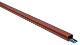 canaleta imitacion madera Tamaño mediano 18x11 mm Brinox B60700Z Canal instalaciones, Madera Oscura, 18 x 11 mm, Set de 3 Piezas