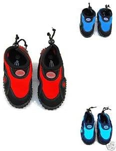 Blue Rush Boys/ girls infant Beach Wetsuit Aqua Shoes - infant Size 5 - Black/Royal Blue