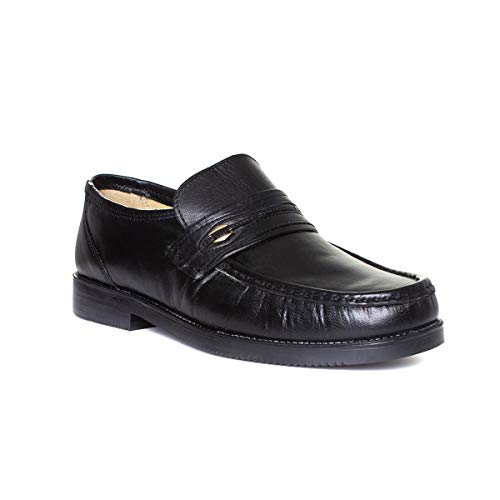 Luca Mancini Mens Slip On Casual Shoe In Black Desertcart Seychelles