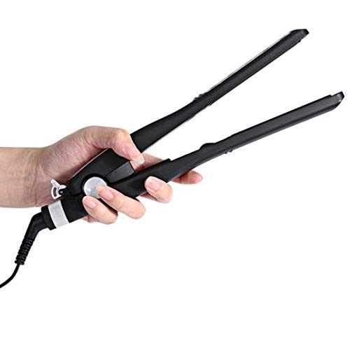 HuaTianMAO Five Files Temperature Control Ceramics Without Hurting The Hair Anion Hair Straightener Straight Hair Hairdressing  Color   Black 