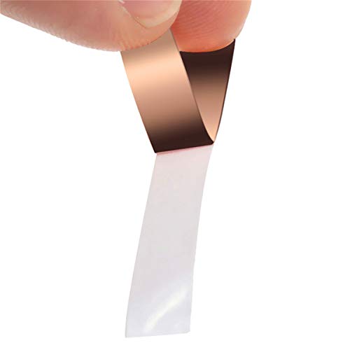 King DO WAY Cinta de Cobre 6mmx30m Adhesiva Conductivo Para Guitarra EMI Blindaje  vidrieras  manualidades  soldadura