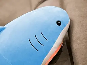 LOVEY DOVEY Super Shark Soft Toys, Baby Toys, Kids Toy, Toy for Girl, Birthday Gift for Girl/Boys, Toy Gift for Girls, Kids Toys for Boys/Girl, Miniso Soft Toys, Toys Gift Items, (Shark, Blue)