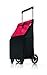 Produktbild reisenthel trolley red Einkaufstrolley Einkaufstasche mit Teleskopstange und extra großen Rädern schwarz Deckel rot - NZ3004
