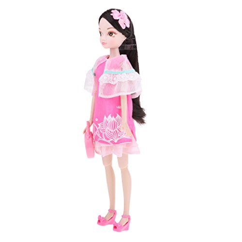 KESOTO Muñeca Oriental Antiguo de Niña Casas de Muñecos Decoración Hogar Juguete Chitoso