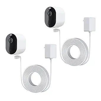 Ayotu Magnetic Charging Cable Compatible with Arlo Ultra, Ultra 2, Pro 3 and Pro 4 only, Super Magnetic and Waterproof, NO Cameras (NOT for Pro 3 Floodlight Cameras), 8m/26ft White, 2Pack