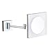 Produktbild 8.5Inch LED-Schminkspiegel, quadratischer Spiegel mit 360 ° -Drehung, Wandmontage-Spiegel mit Lichtern für Badezimmer