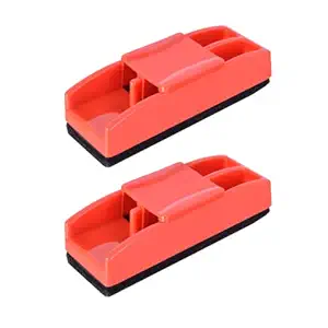 Eduway Magnetic Duster for Blackboard, White Board (Pack of 2) | Cleaner | Eraser | Premium Whiteboard Supplies- Assorted Colours