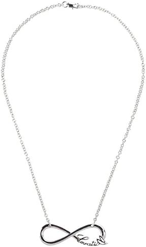 Lovatic New Silver Color Lovatic (™) Infinity Sign Necklace w/ 3mm 18" Link Chain XC435R