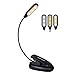 Produktbild Leselampe Buch Klemmlampe 5 LEDs mit 3 Farbmodi, LEPOWER Schwanenhals LED Clip Nachttischlampe Bettlampe, LED Klemmleuchte dimmbar, Buchleuchte Leselicht mit Klammer für Kinder, E-Reader, Buch, Bett