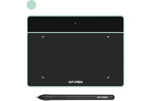 XP-PEN Deco Fun XS Zeichentablett, 10,2 x 7,6 cm, ideal für elektronische Signatur und Fernunterrichtung, Apfelgrün