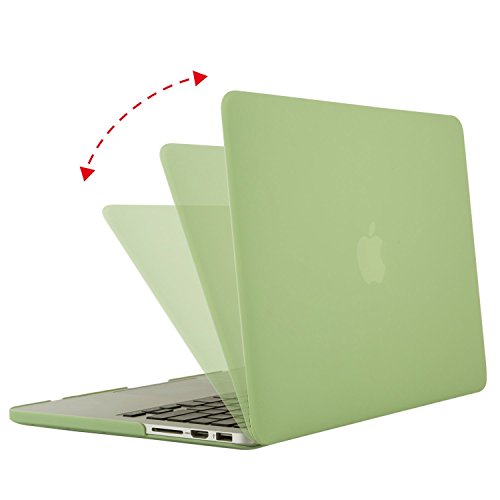 MOSISO Ultra Slim Plastik Hartschale Schutzhülle Hülle Snap Case für Macbook Pro 13 Zoll mit Retina Display NO CD-ROM Drive (A1502 / A1425), Chartreuse - 4