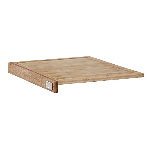 VonShef 100 % Bambus Holzschneidebrett mit Kante – 45.3 x 35.2 x 4 cm - 8