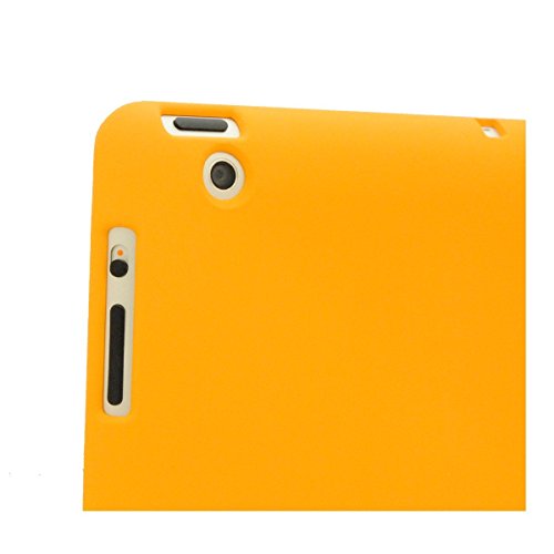 Khomo iPad 2, iPad 3, iPad 4 Retina Hülle Case Orangenes Gehäuse mit doppelten Schutz ultra dünn und leicht, Smart Cover – Dual Orange - 2