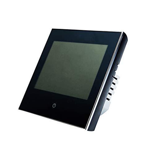 Preisvergleich Produktbild Slri 16A Wasser-Fußbodenheizungssystem WiFi Sprachsteuerung Touchscreen LCD Thermostat - Schwarz